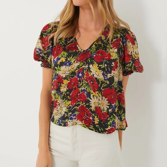 The Great. The Ponder Top - Hidden Garden Floral - Picture 1 of 5
